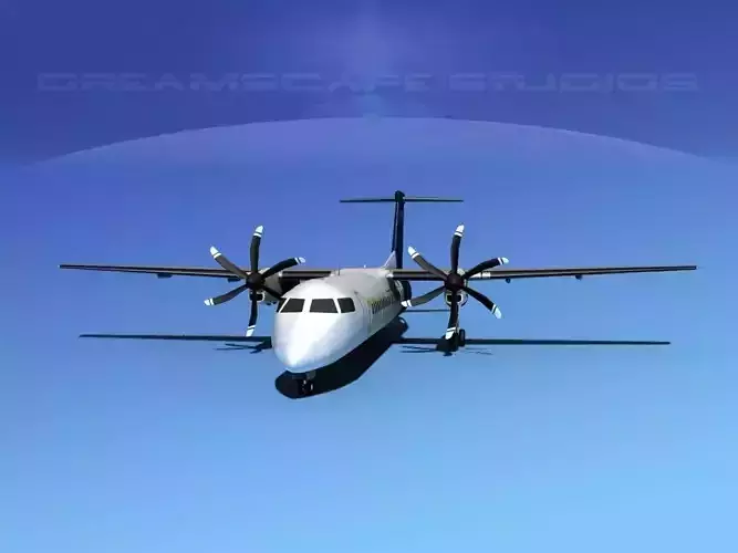 Dehaviland DHC-8 400 Orion Air Express 3D model