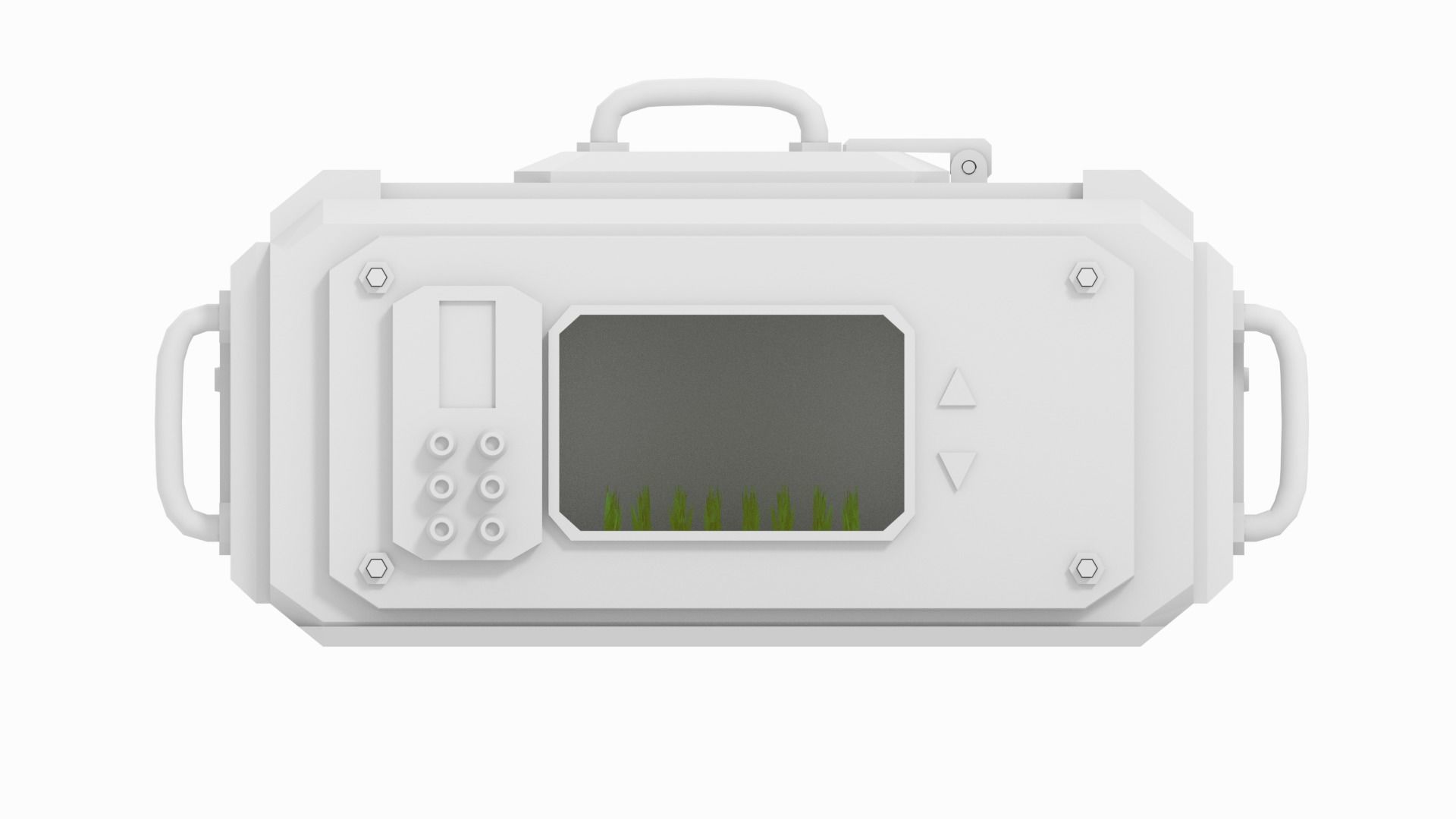 Sci-Fi Lab Hydroponic Science Crate Low-poly 3D model_5
