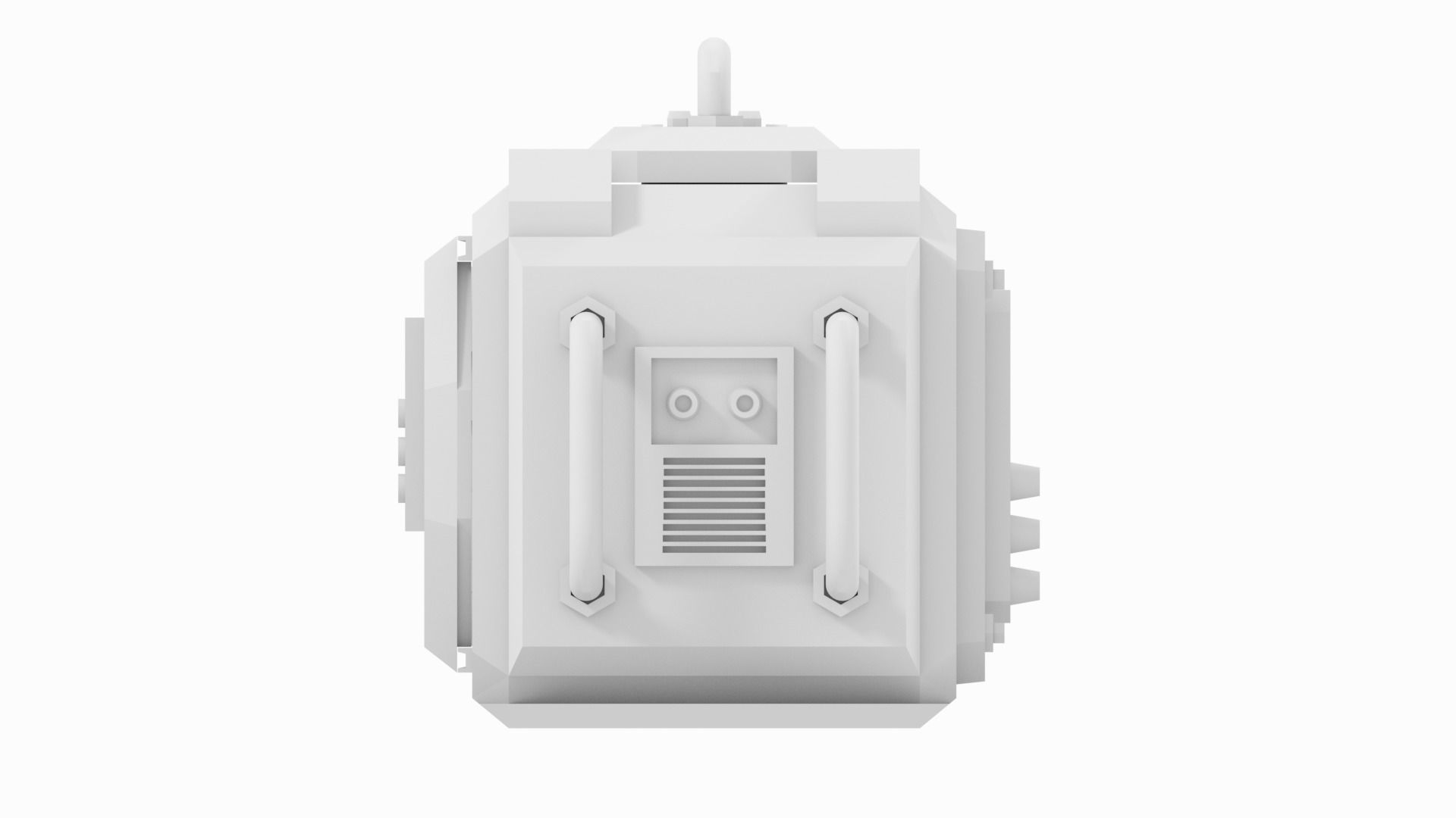 Sci-Fi Lab Hydroponic Science Crate Low-poly 3D model_8