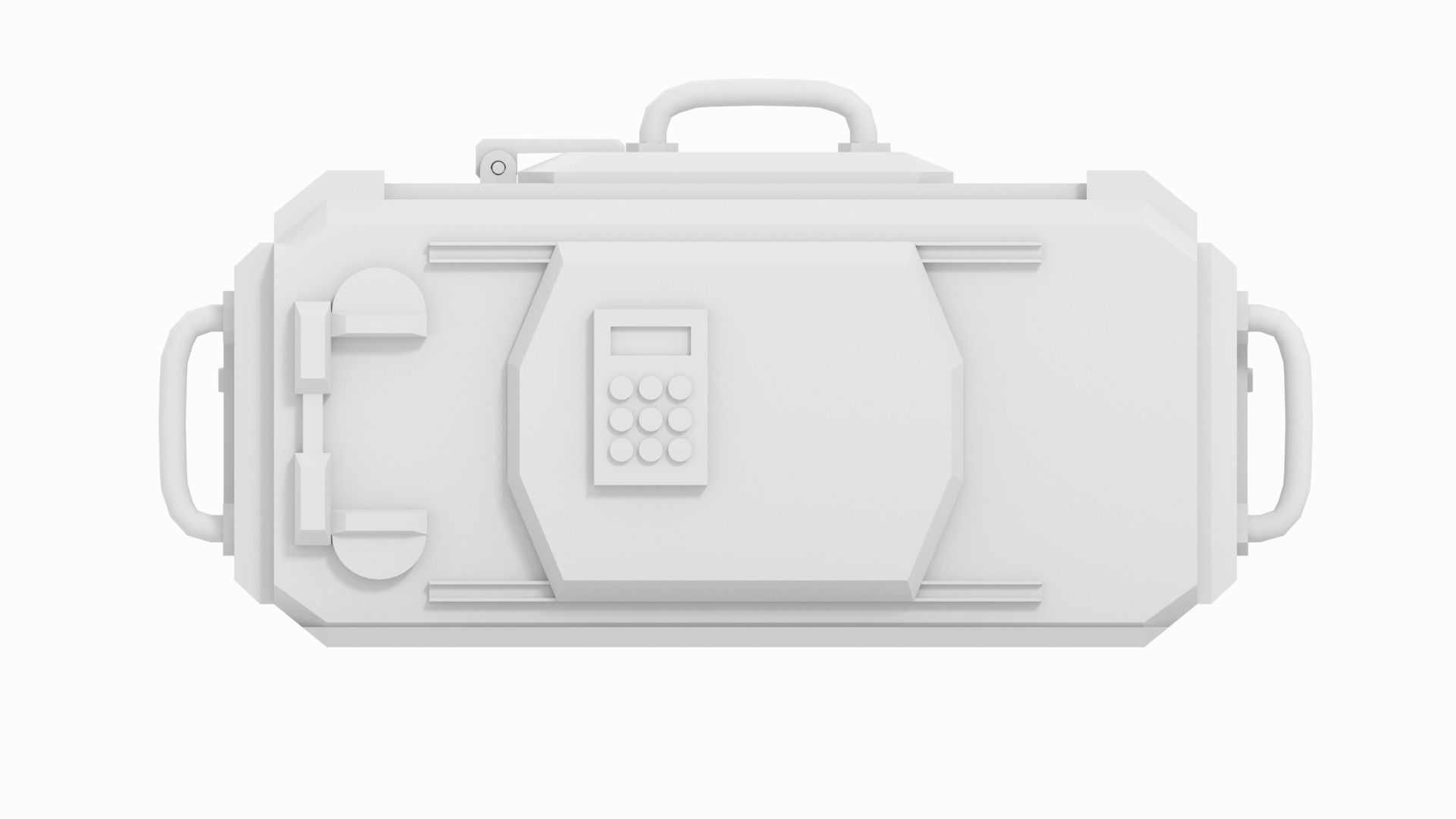 Sci-Fi Lab Hydroponic Science Crate Low-poly 3D model_3