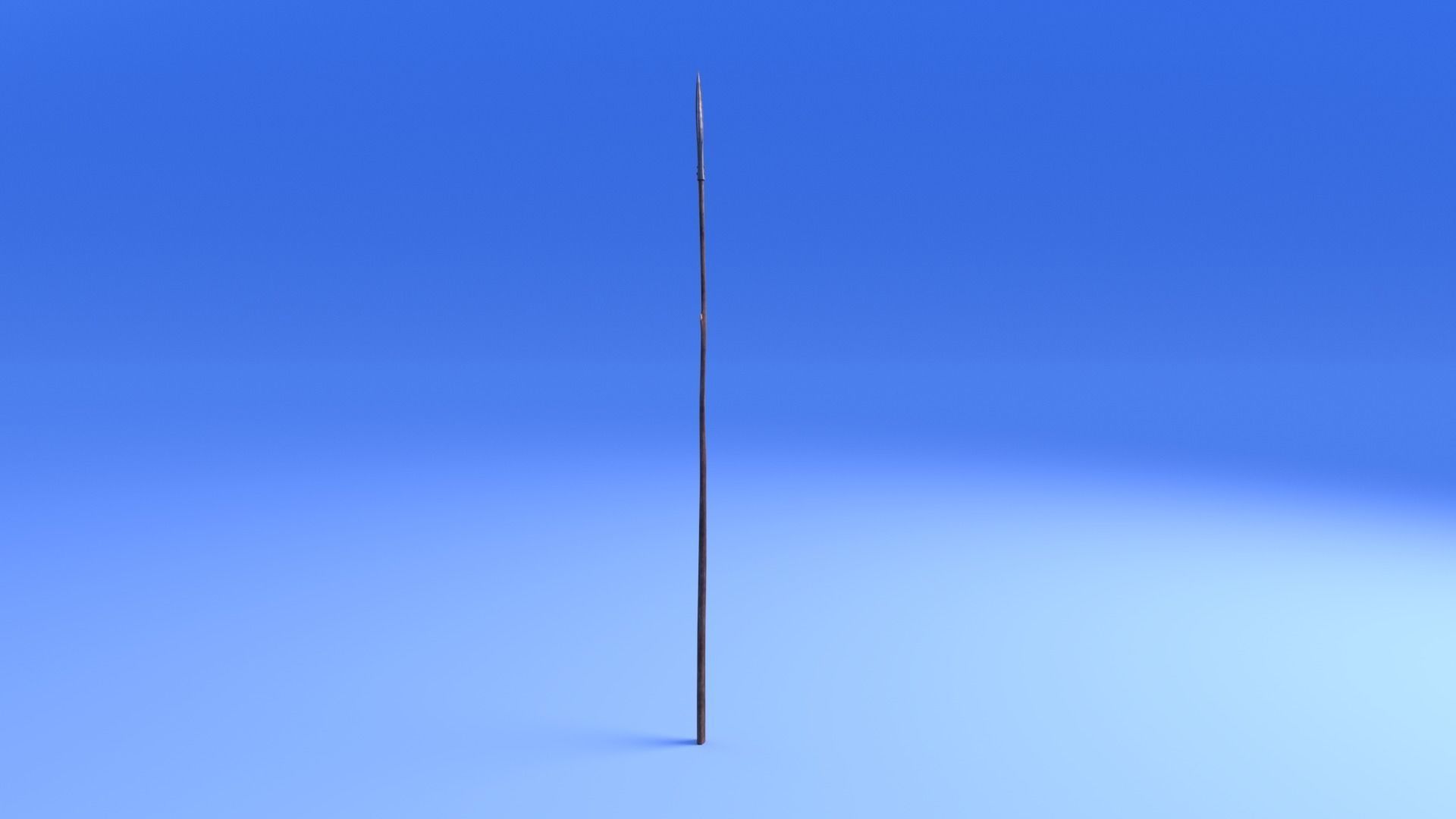 Spear - rigged Low-poly 3D model_9