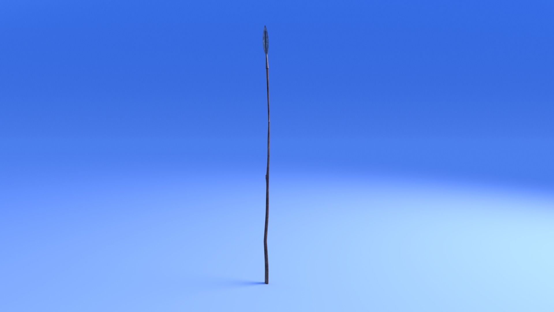 Spear - rigged Low-poly 3D model_10
