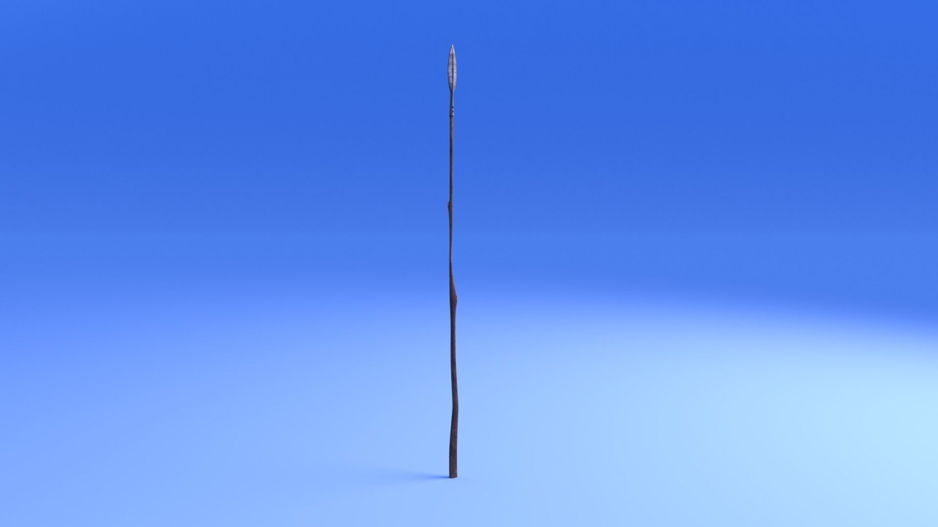 Spear - rigged Low-poly 3D model_8