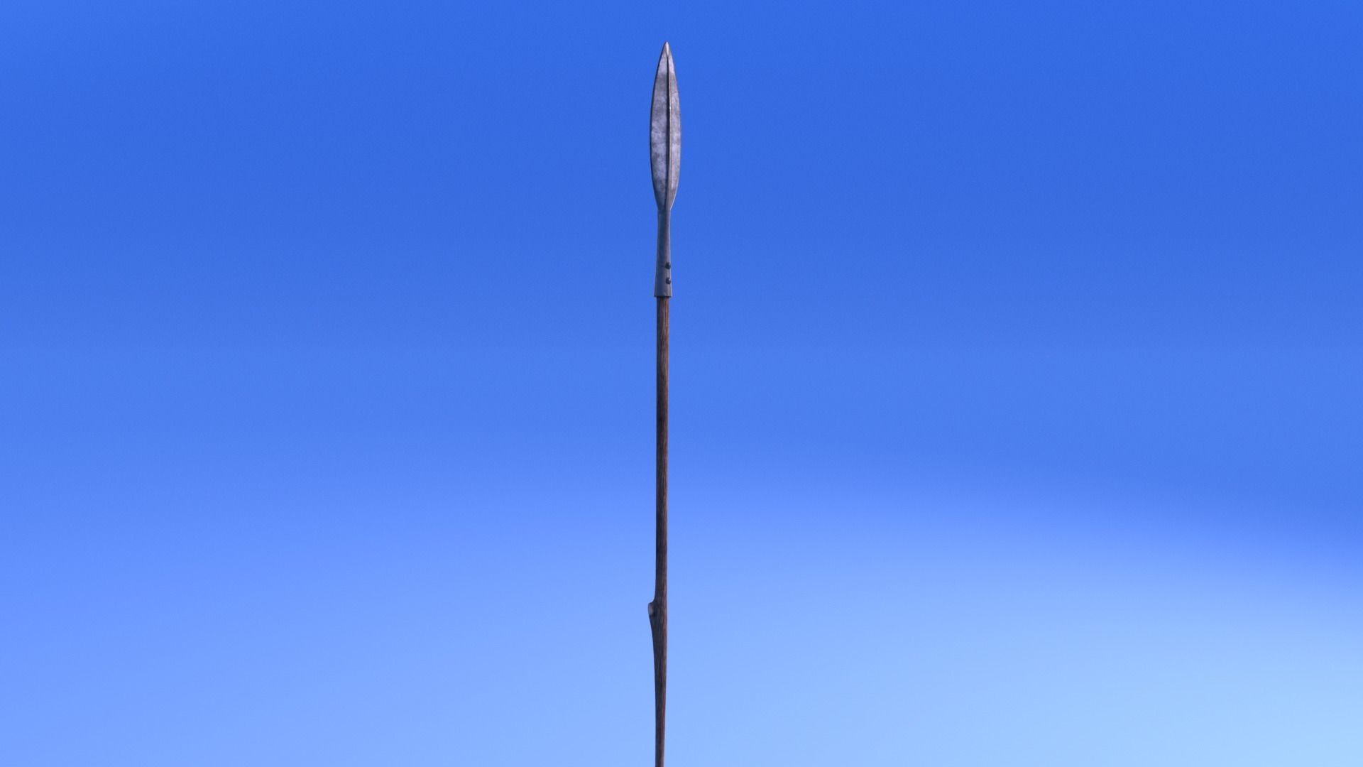 Spear - rigged Low-poly 3D model_7