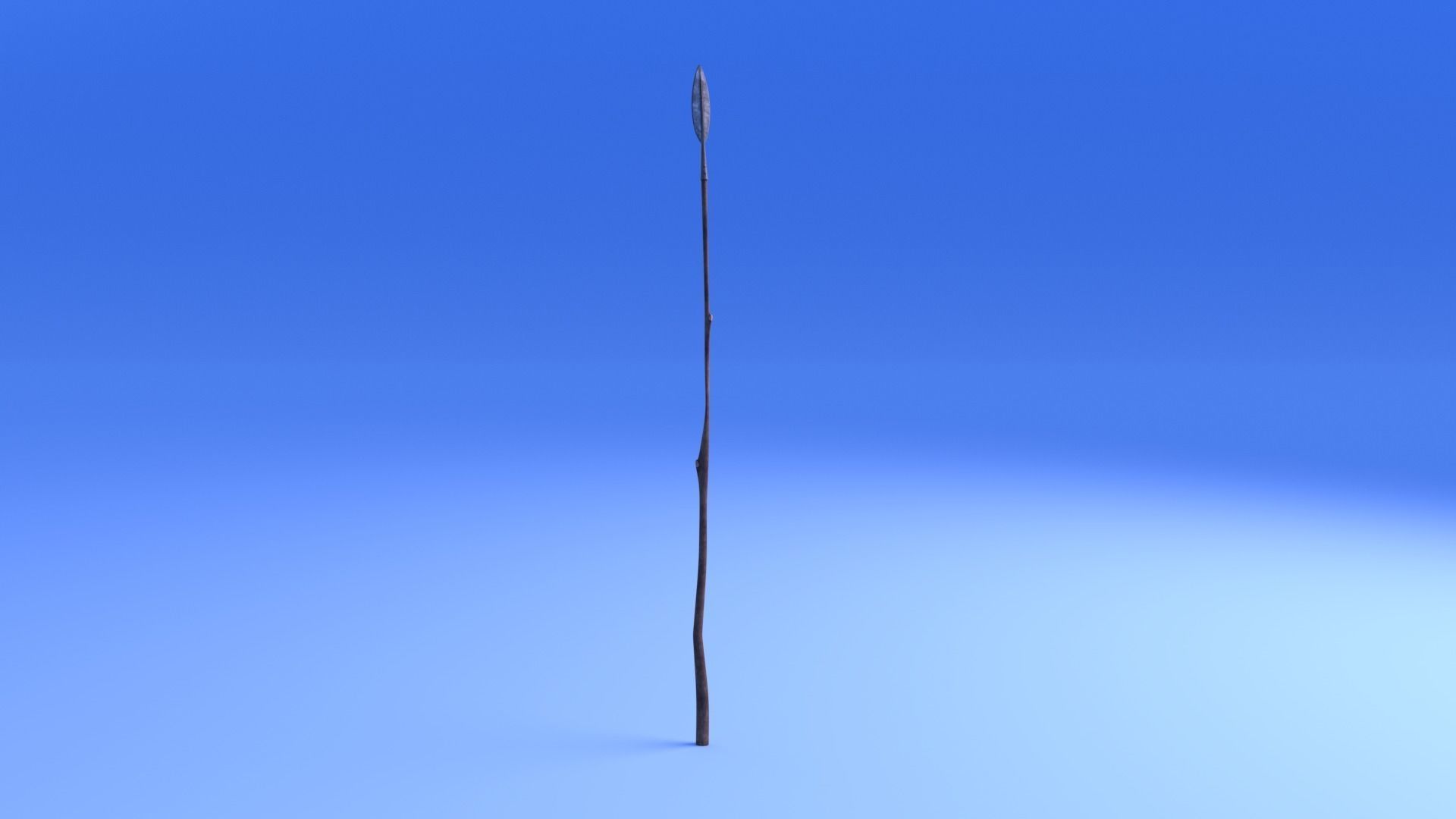 Spear - rigged Low-poly 3D model_11