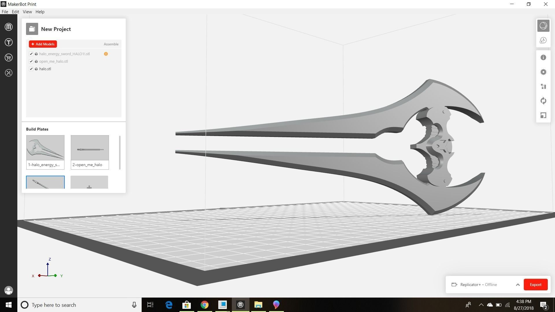 HALO Energy Sword 3D print model_2
