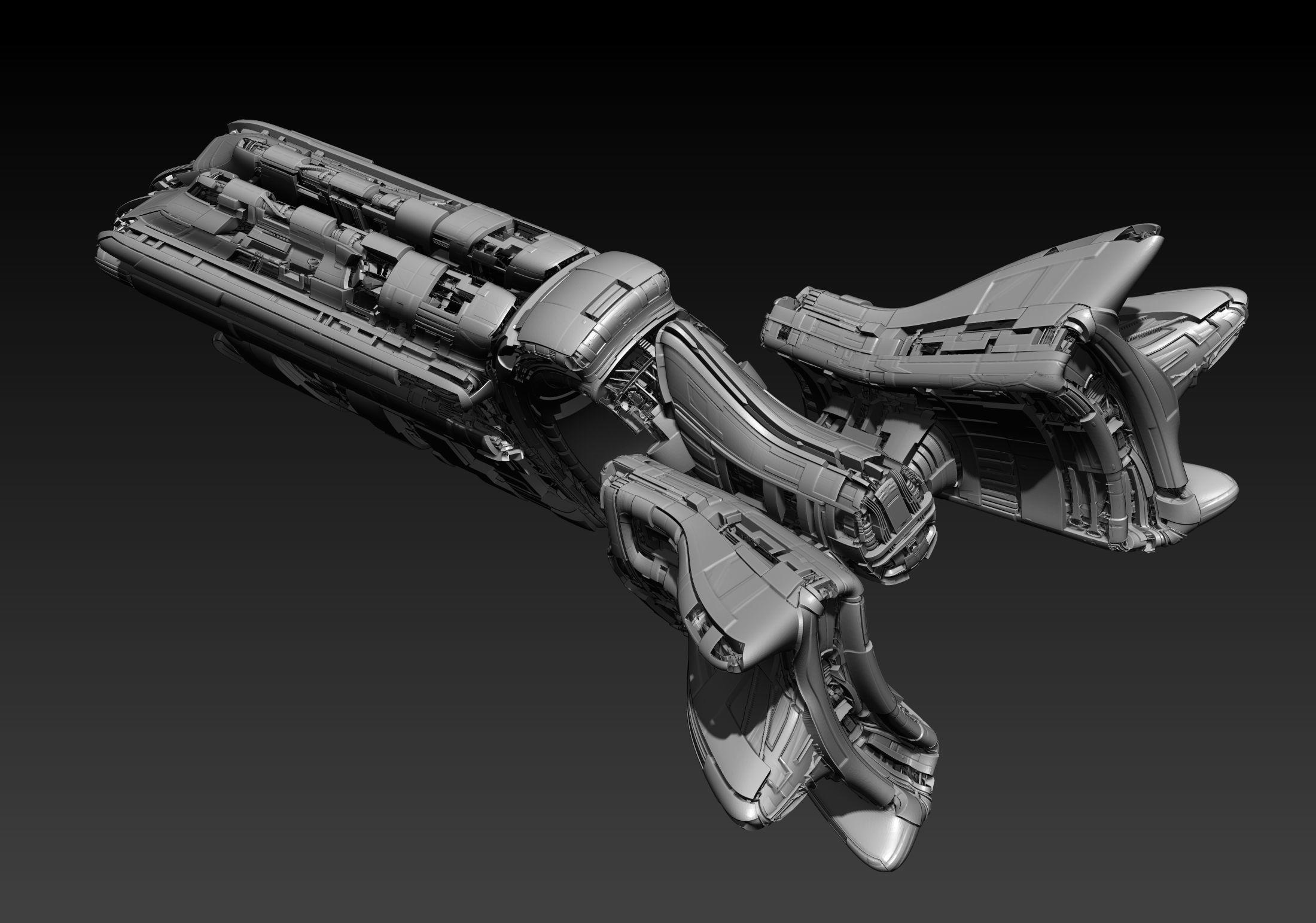 Spaceship Concept 3D model_5