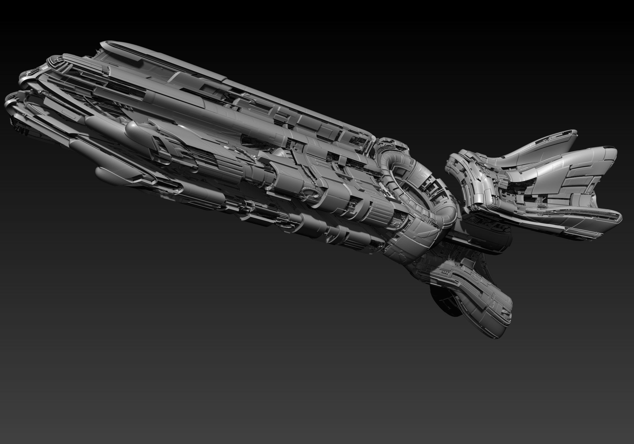 Spaceship Concept 3D model_6