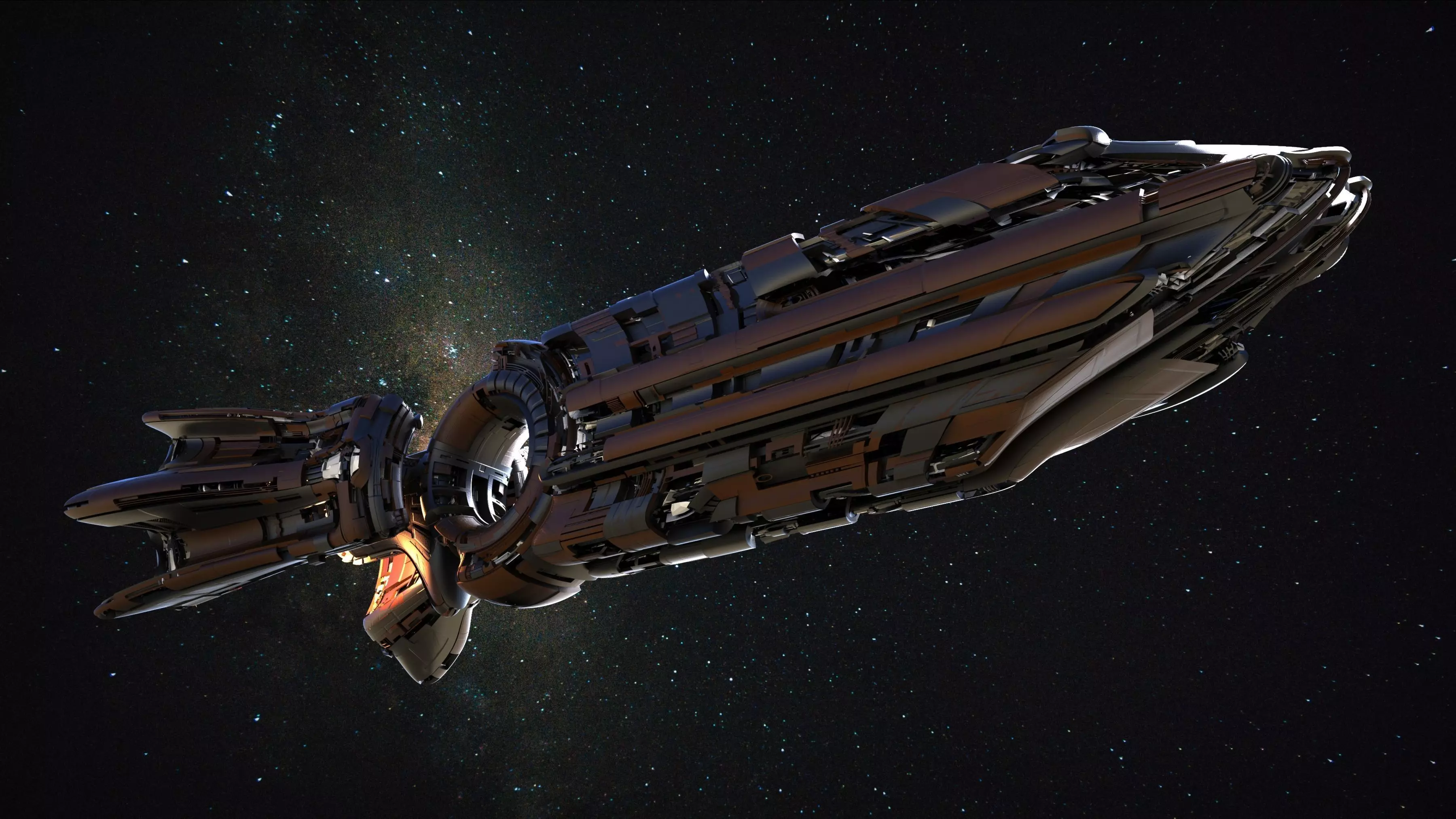 Spaceship Concept 3D model_0