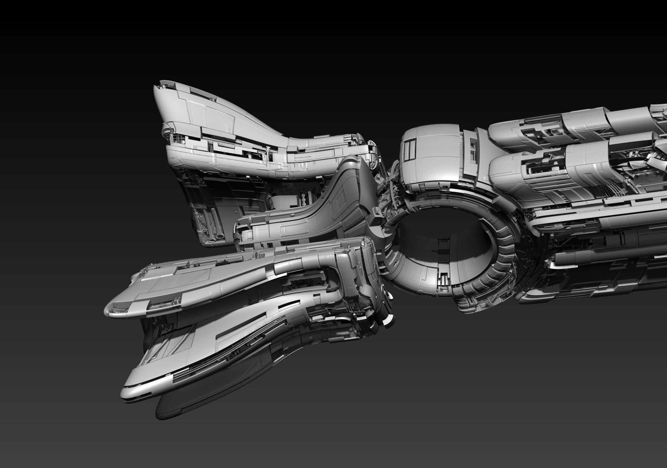 Spaceship Concept 3D model_4