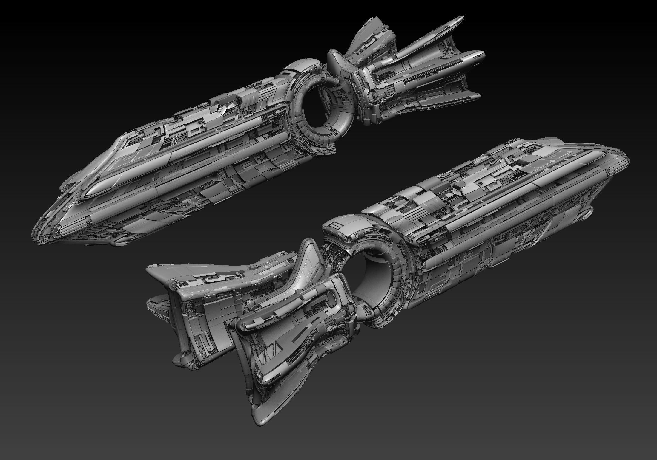 Spaceship Concept 3D model_8