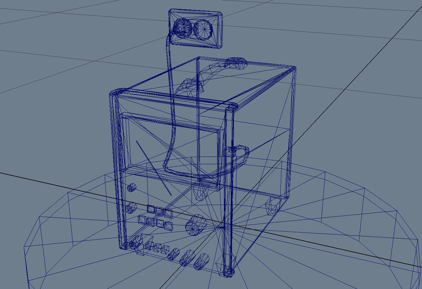 Electronic Instrumentation Voltmeter Low-poly 3D model_6
