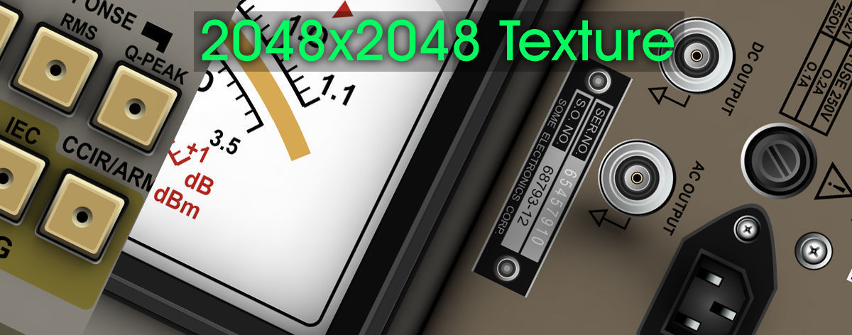 Electronic Instrumentation Voltmeter Low-poly 3D model_5