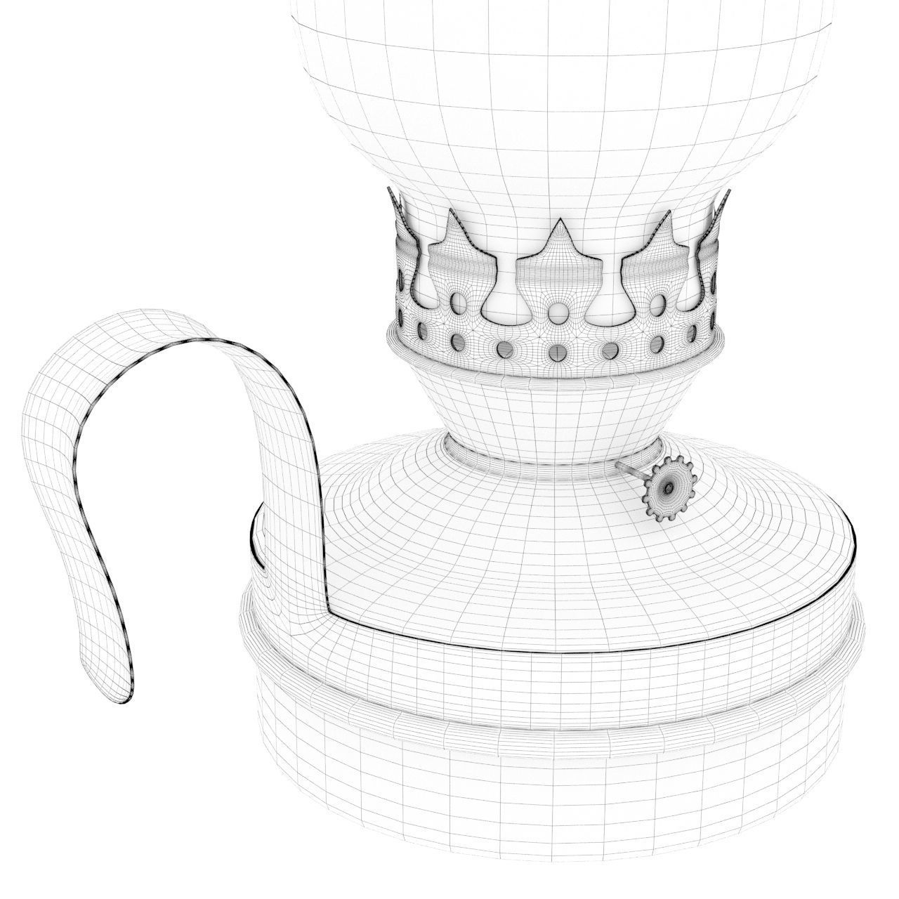 kerosene lamp 3D model_3