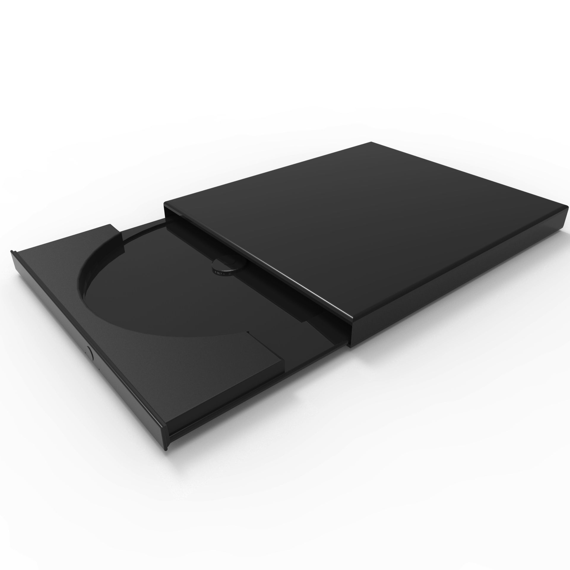 DVD Rom Low-poly 3D model_2