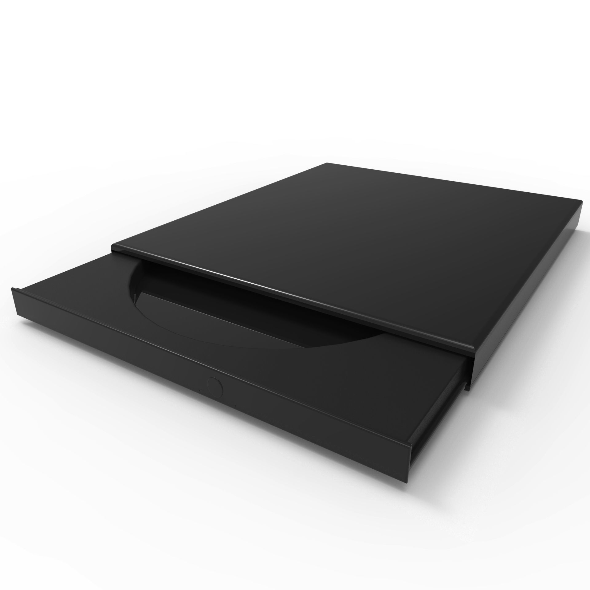 DVD Rom Low-poly 3D model_3