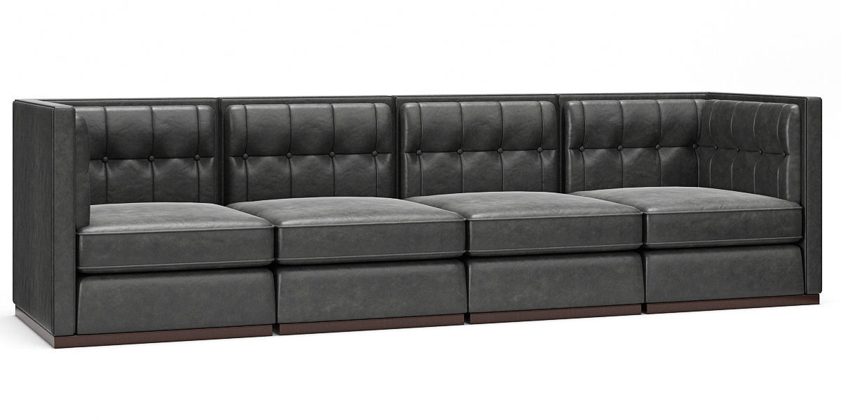 Modular Club Sofa 3D model_2
