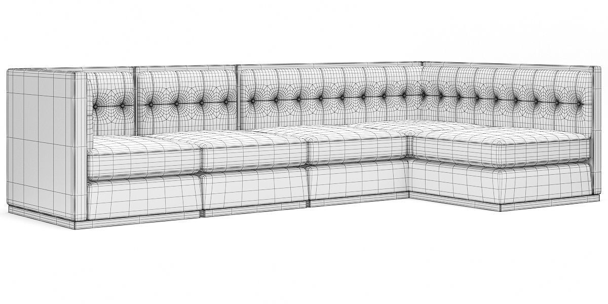 Modular Club Sofa 3D model_4
