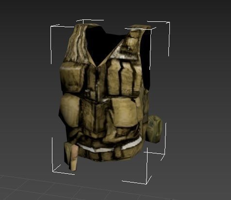 Army Vest Free low-poly 3D model