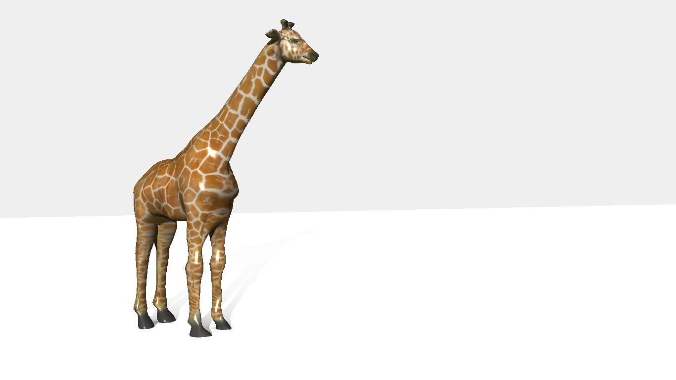 giraffee giraffe Low-poly 3D model_4