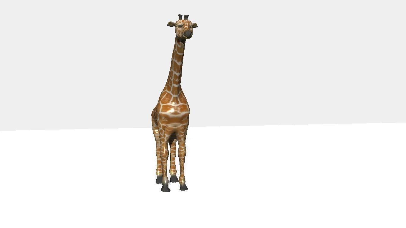 giraffee giraffe Low-poly 3D model_3