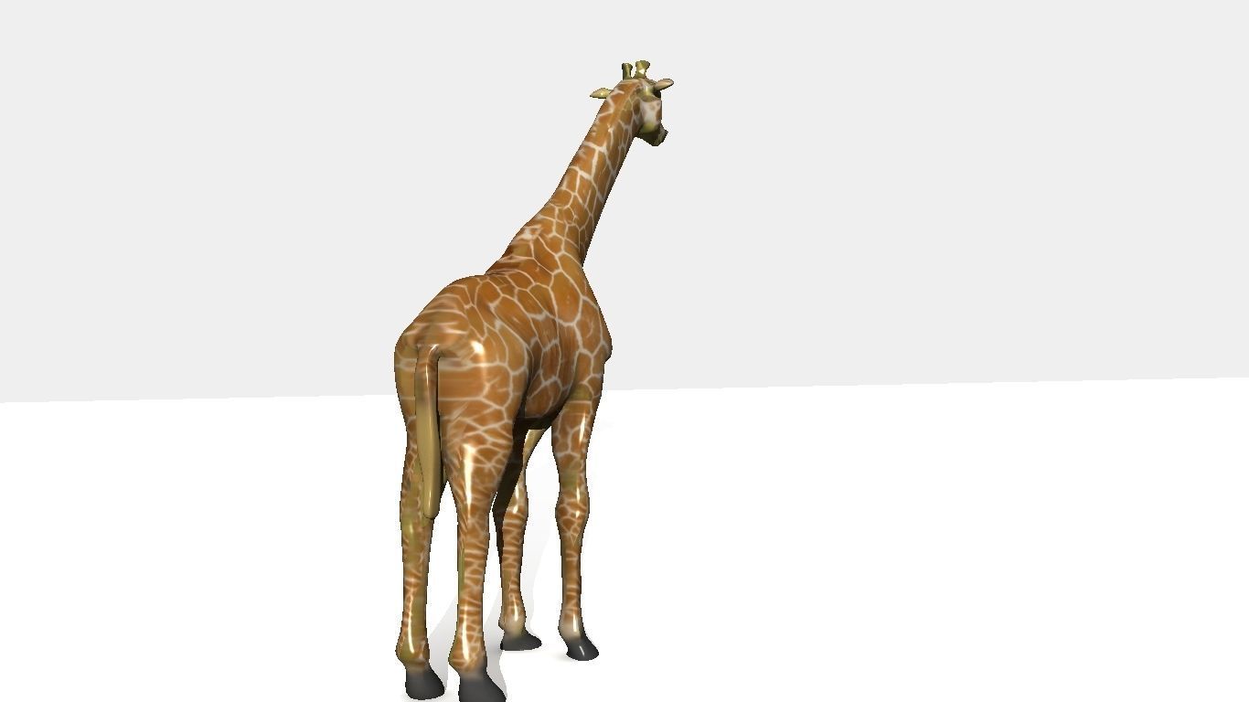 giraffee giraffe Low-poly 3D model_7
