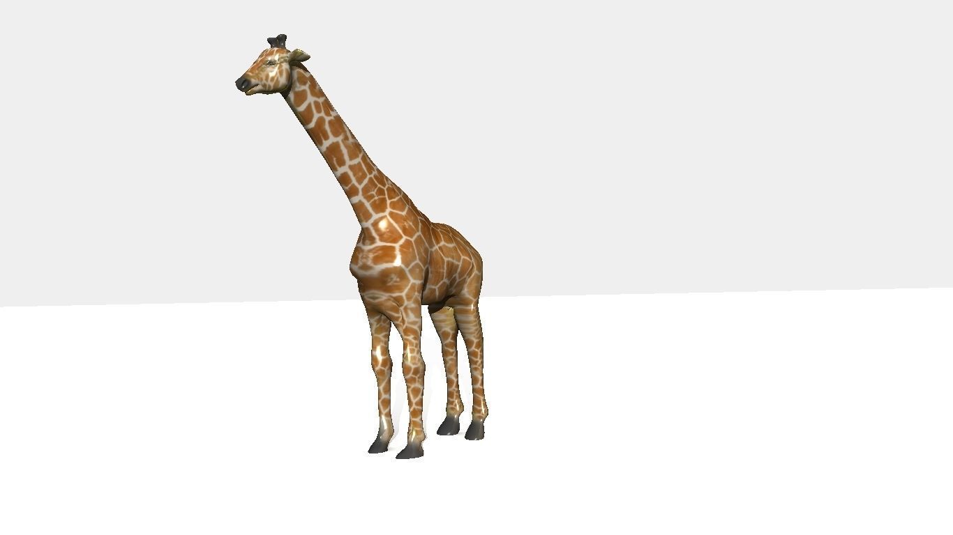 giraffee giraffe Low-poly 3D model_2