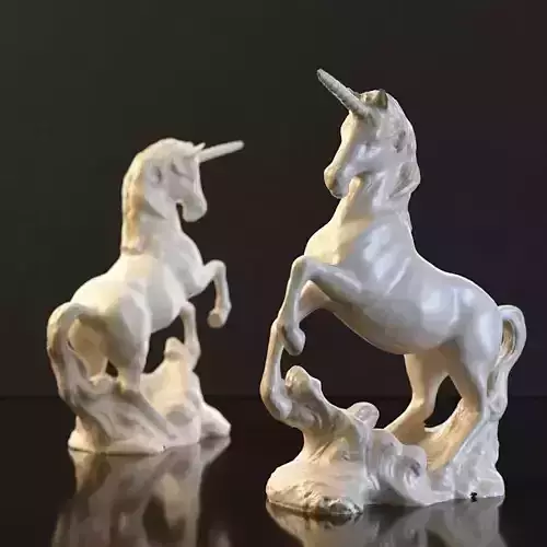Unicorn sculpture 3D print model