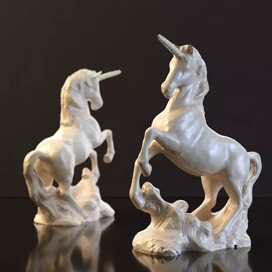 Unicorn sculpture 3D print model_0