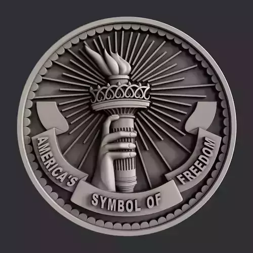 3d STL models for CNC USA freedom