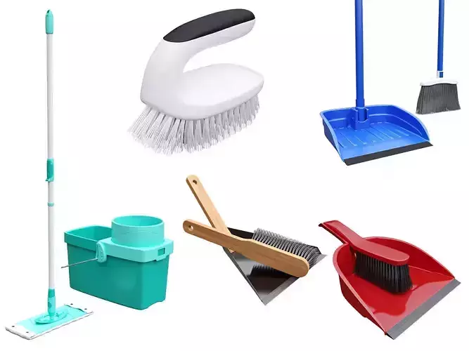 Cleaning tools 3D Model Collection