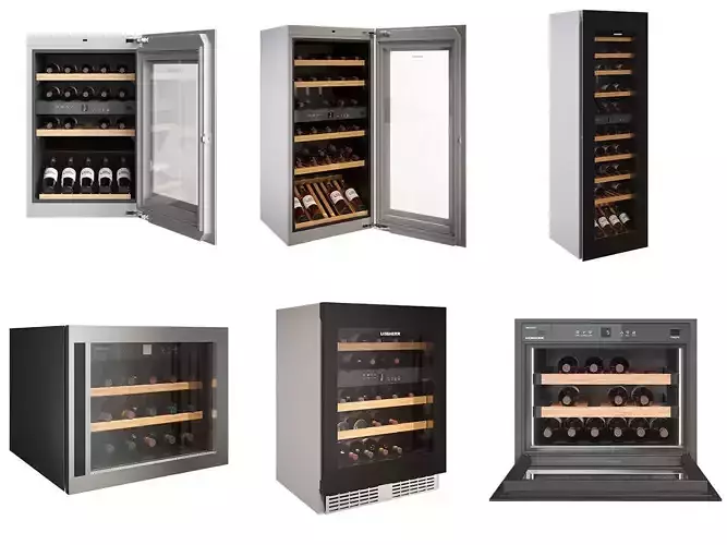 Liebherr Wine Fridges 3D Model Collection