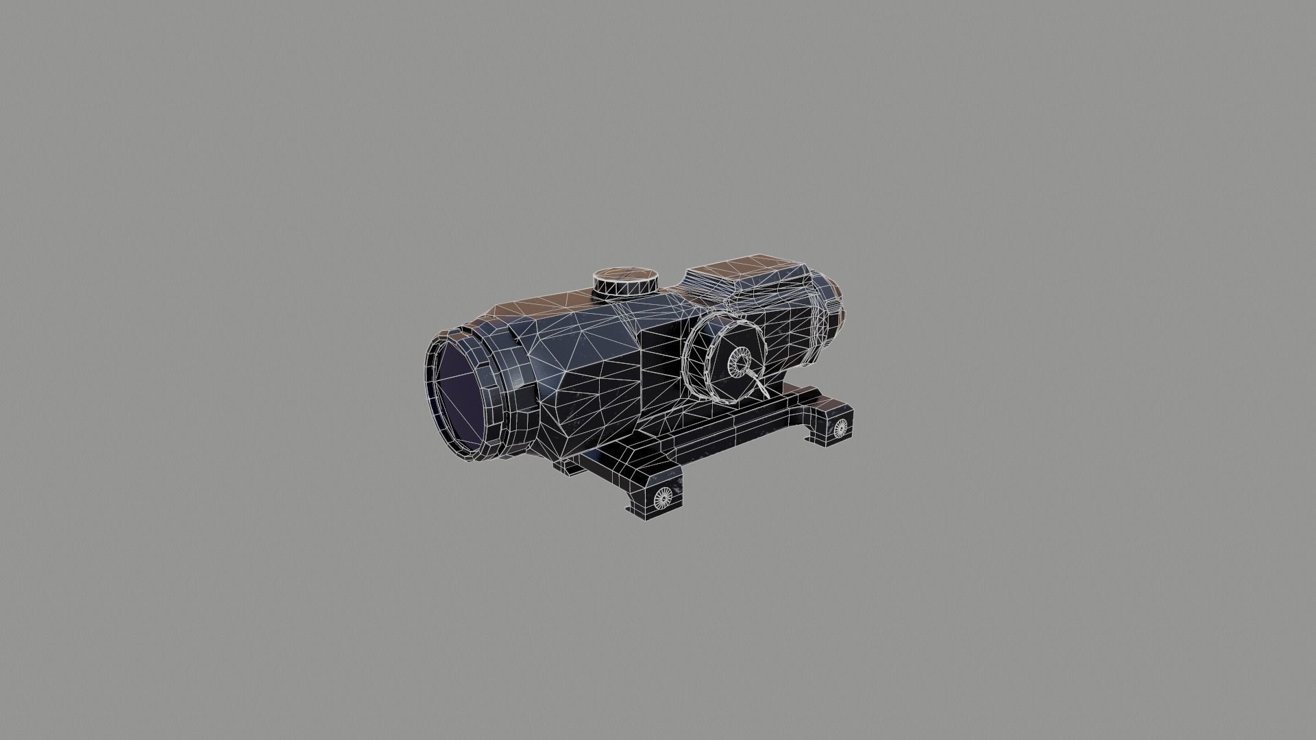 Leupold Mark4 Hamr Scope Low-poly 3D model_4