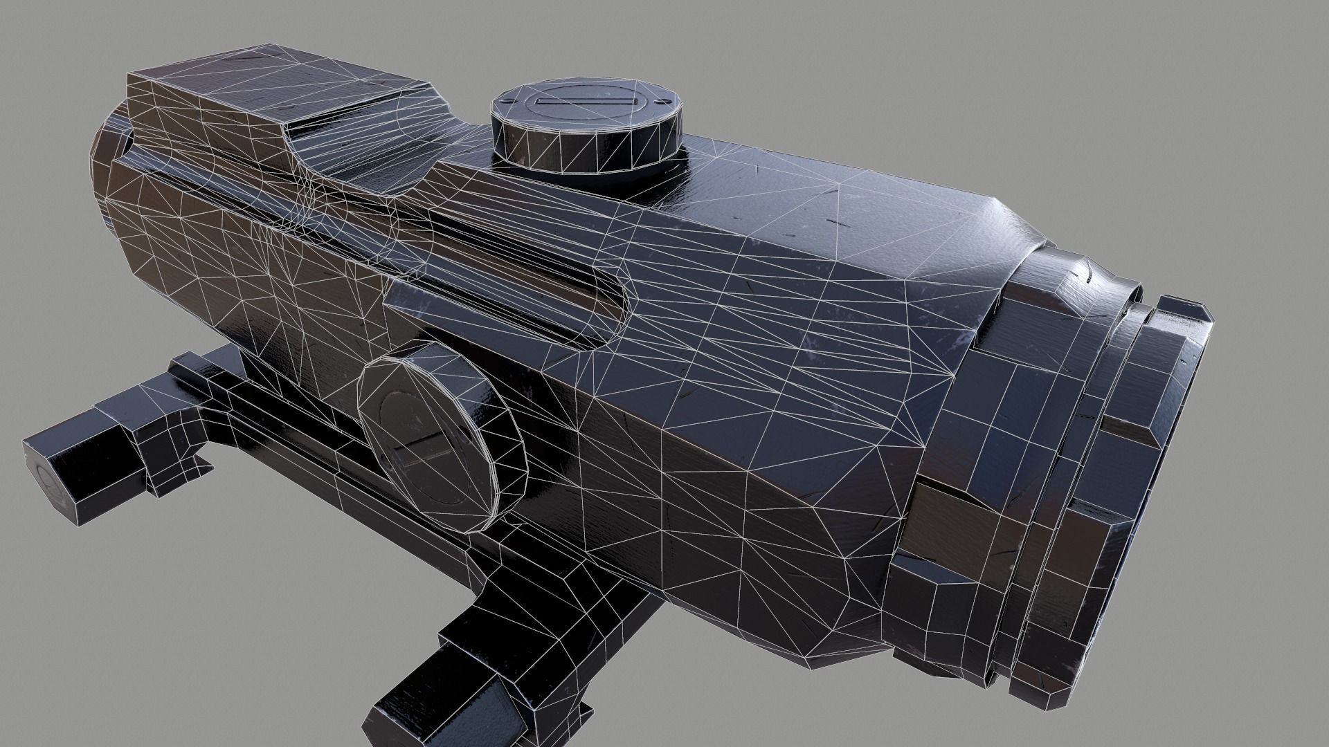 Leupold Mark4 Hamr Scope Low-poly 3D model_6