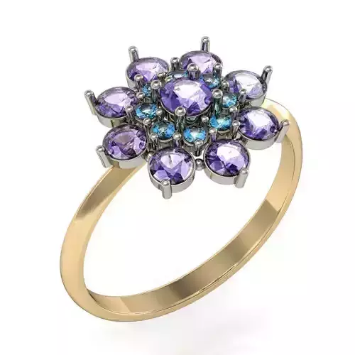 beautiful ring with gems