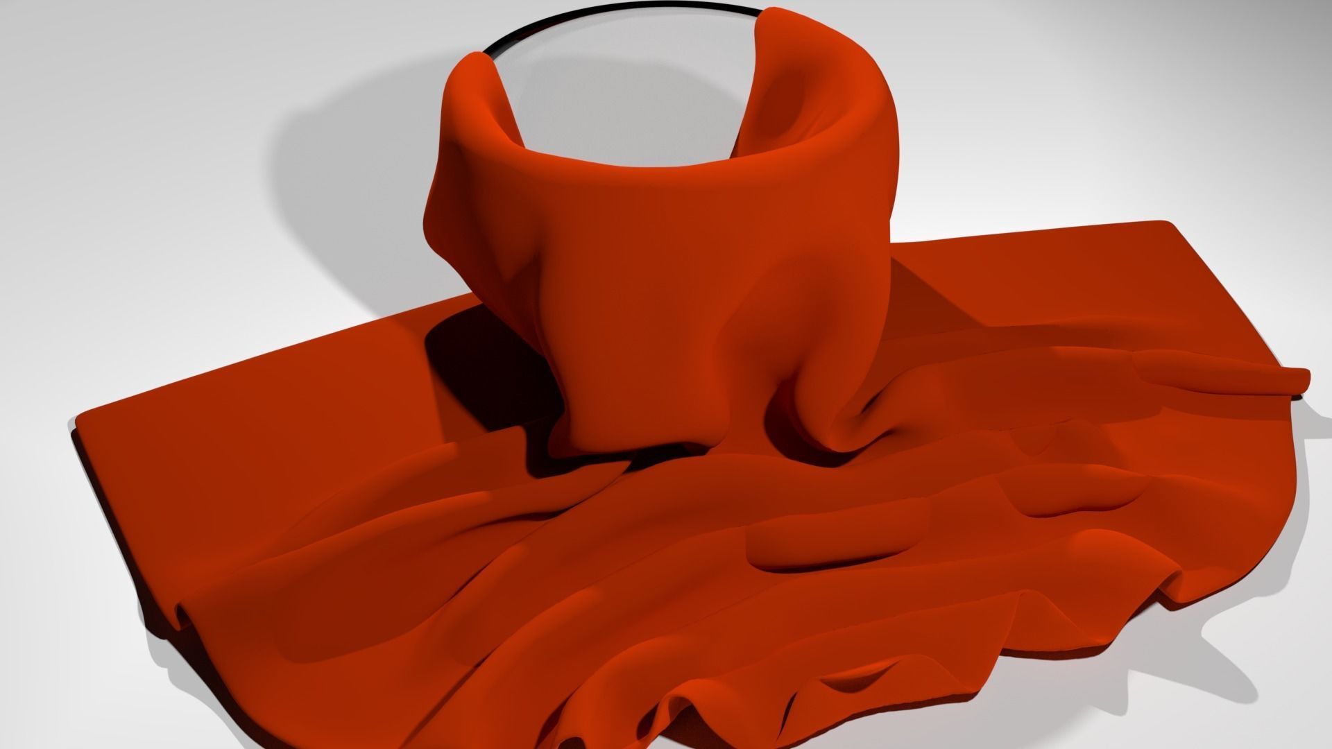 bowl with a cloth Low-poly 3D model_1
