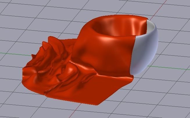 bowl with a cloth Low-poly 3D model_3