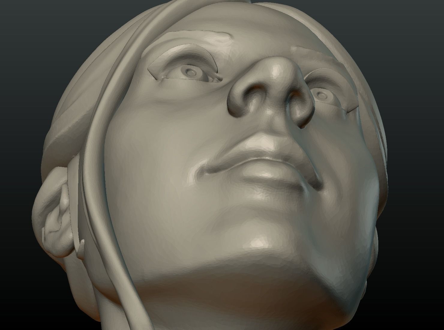 Girl Head I 3D print model_13