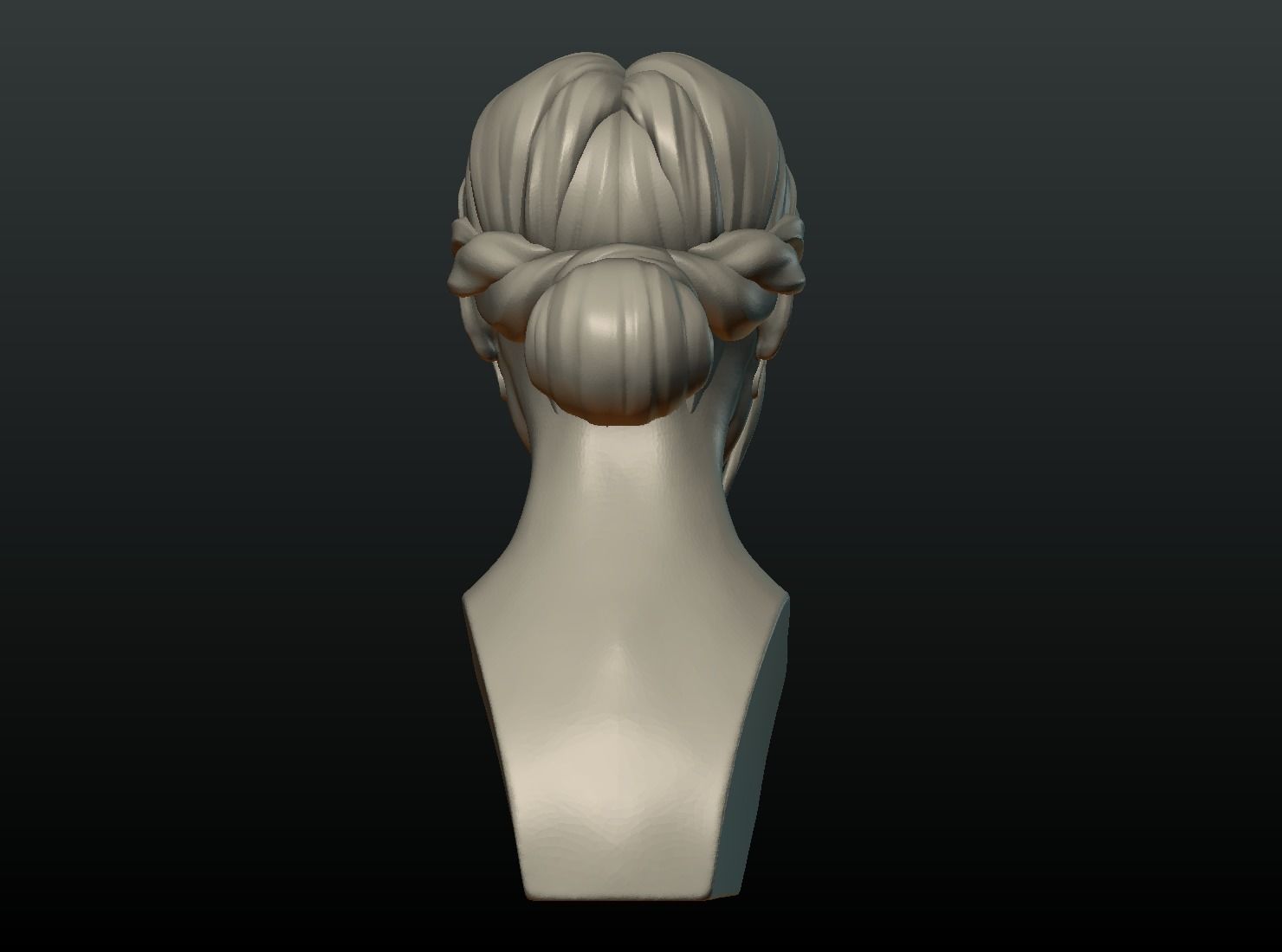 Girl Head I 3D print model_8