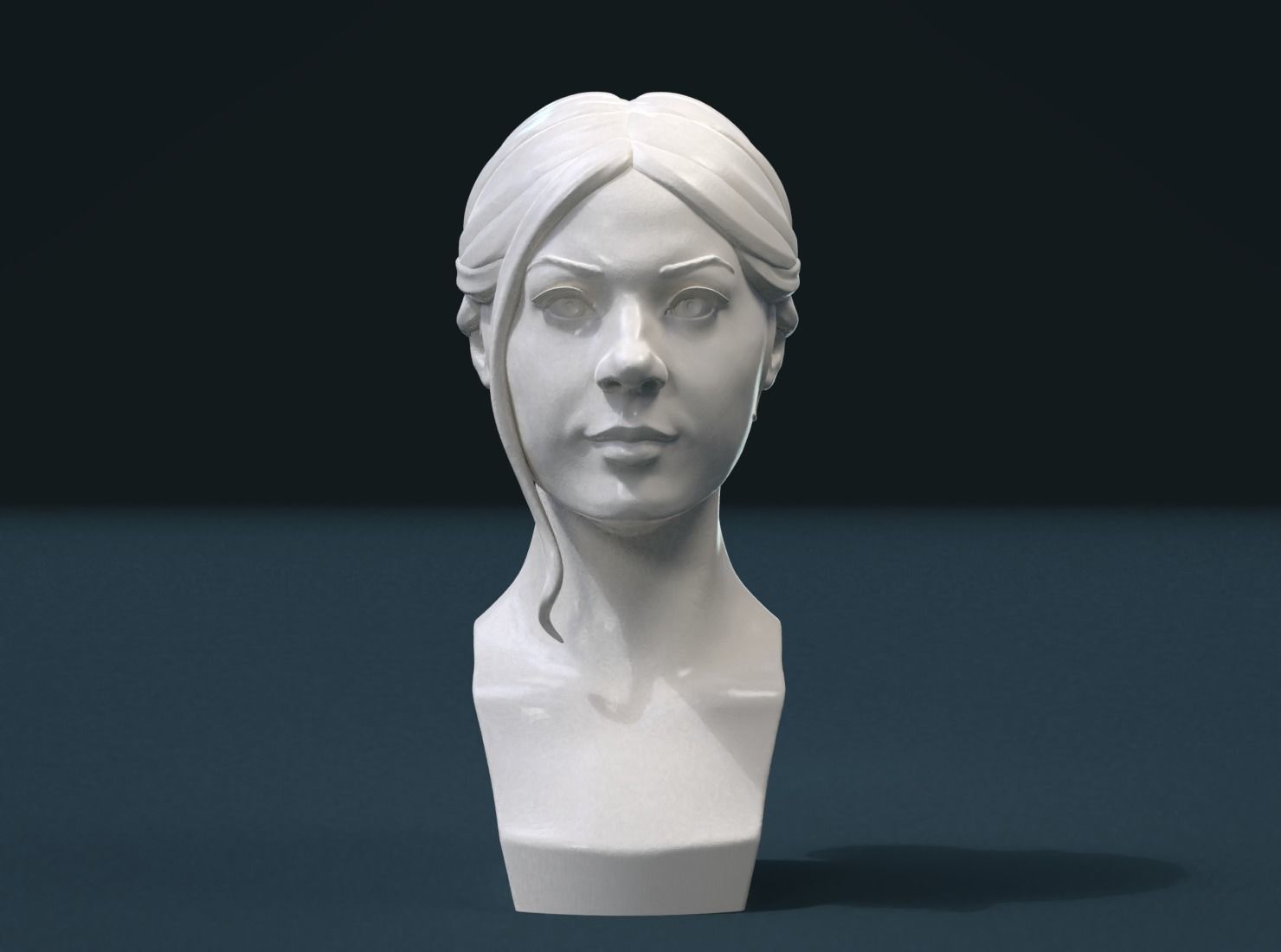 Girl Head I 3D print model_3