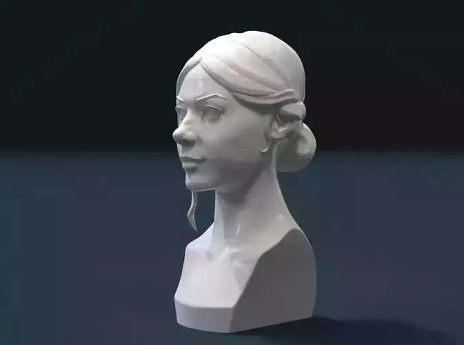 Girl Head I 3D print model