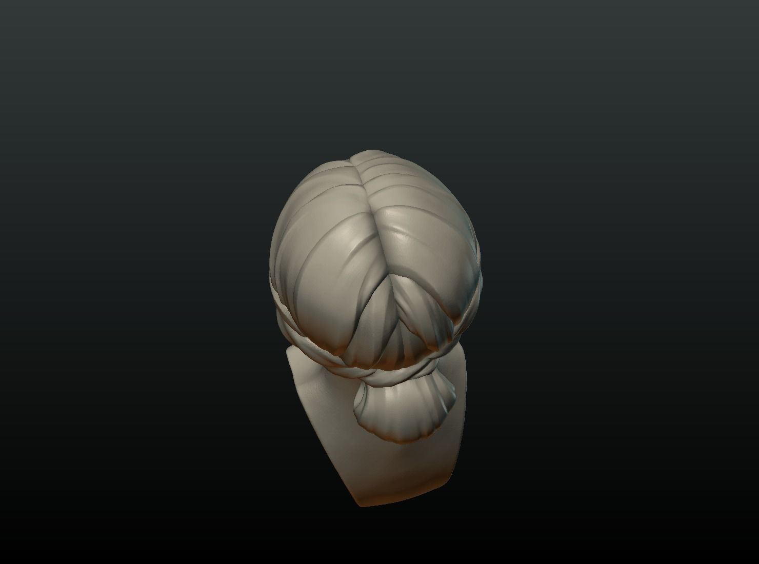 Girl Head I 3D print model_11