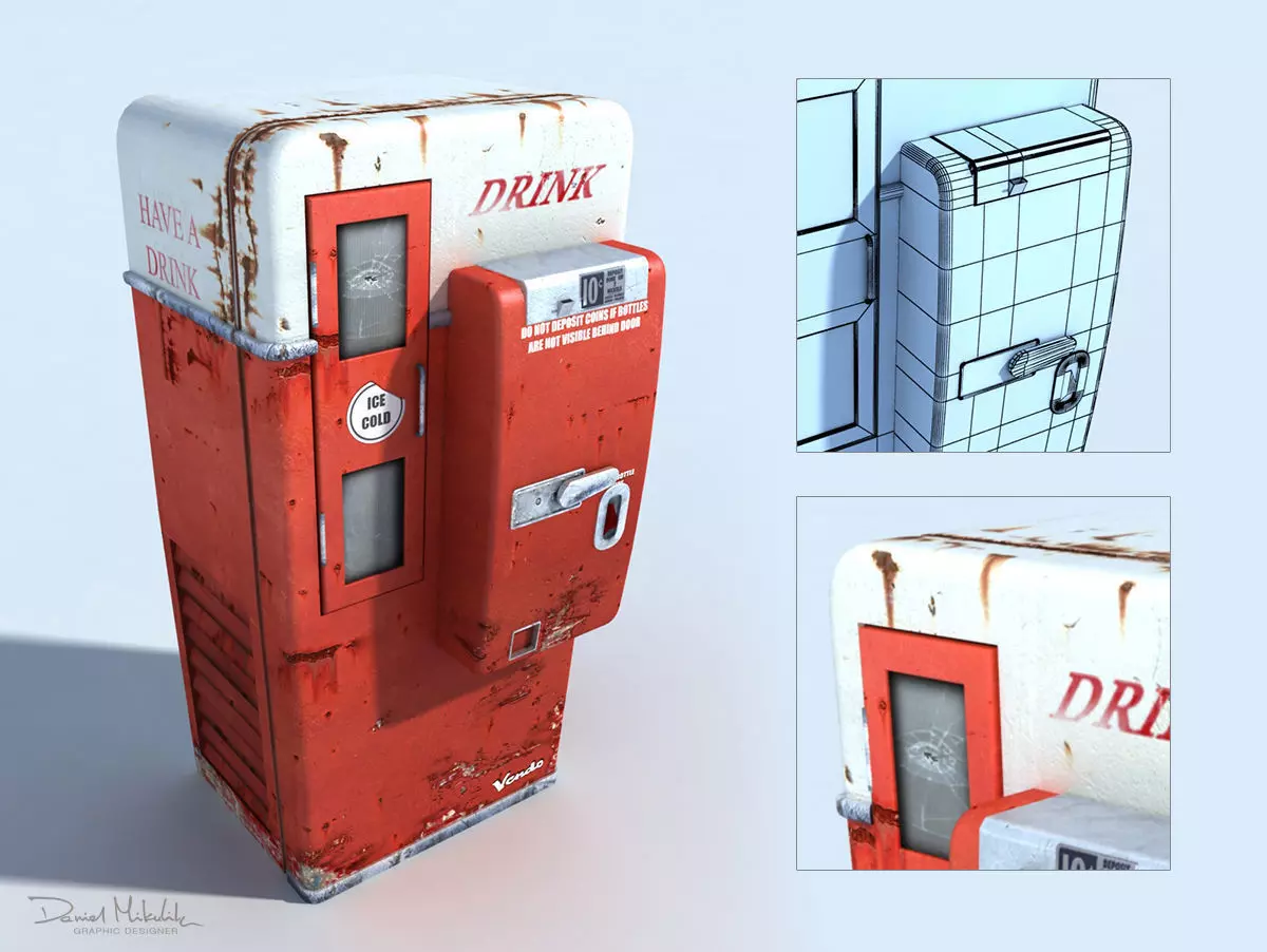 Drink Automate Old 3D model_0