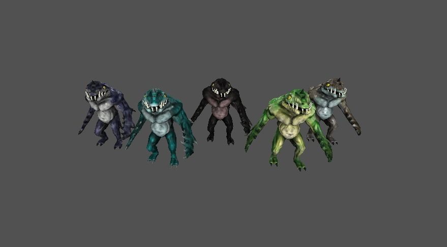 RPG Reptiles Pack Low-poly 3D model_3