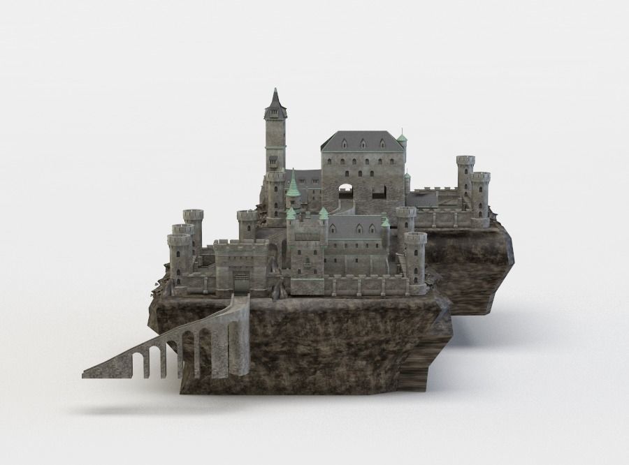 Castles lord of rings castle 3D Model Collection_4