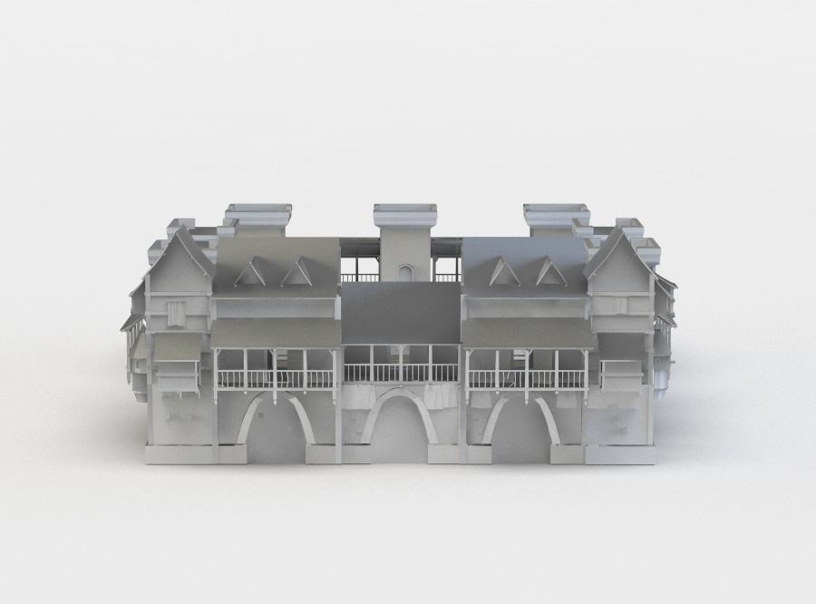 Castles lord of rings castle 3D Model Collection_3