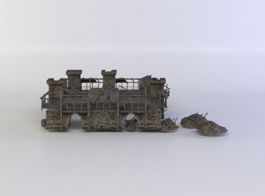 Castles lord of rings castle 3D Model Collection_2
