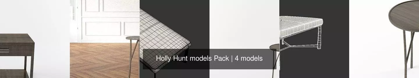 Holly Hunt models Pack 3D Model Collection_1
