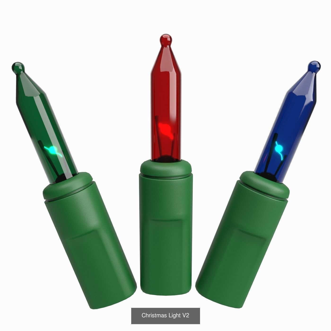 Christmas symbols and decorations 3D Model Collection_8