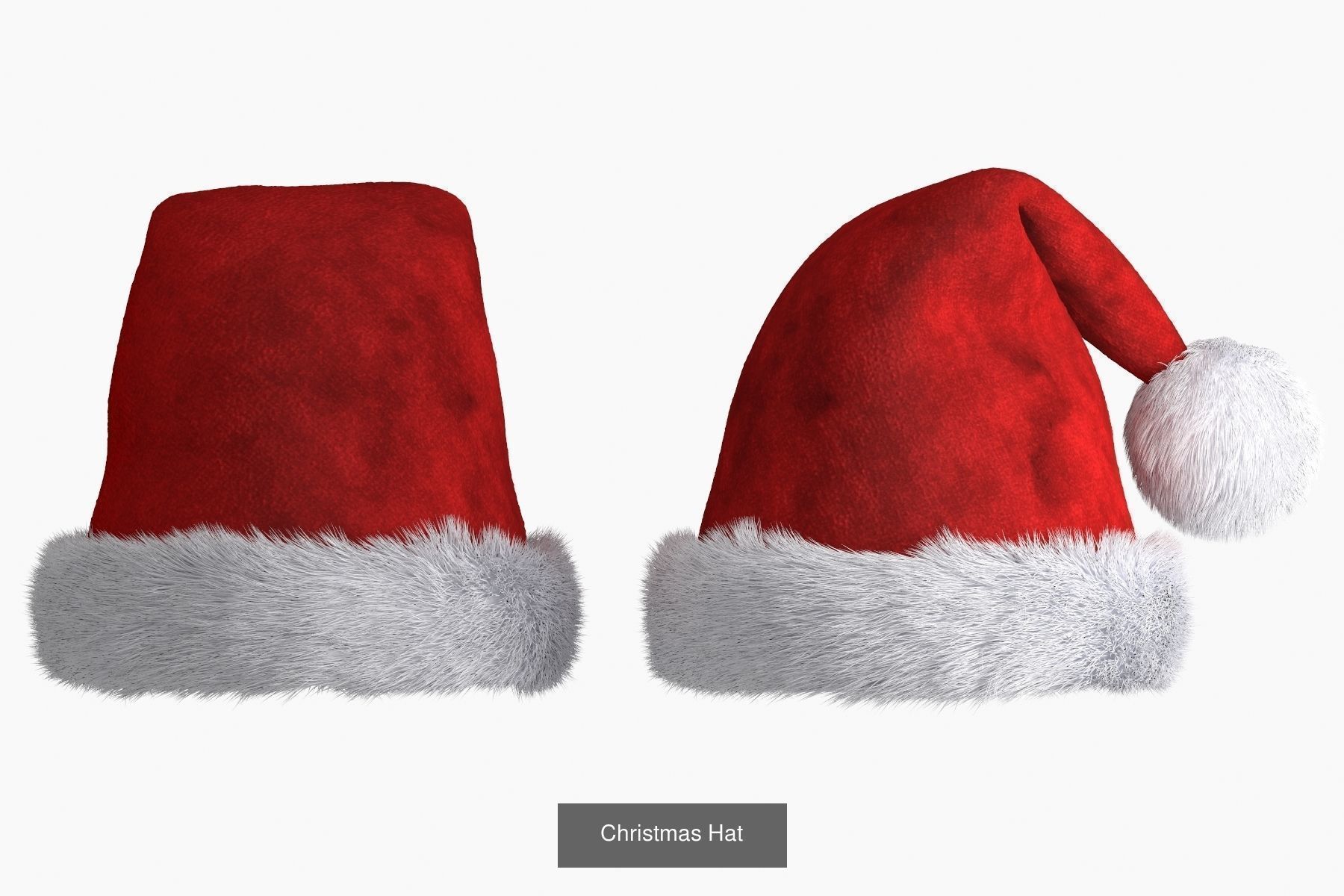 Christmas symbols and decorations 3D Model Collection_6